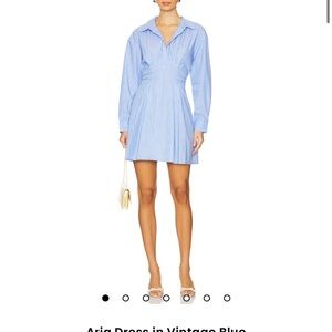 Revolve Aria Dress in Vintage Blue